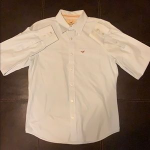 Hollister Mens striped dress shirt L